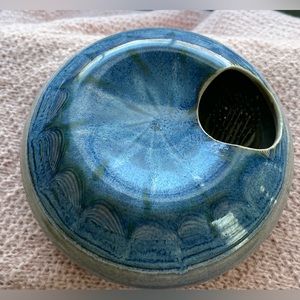 Stunning art pottery Flower Frog signed